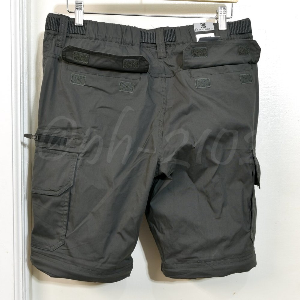 4 Pairs Size L x 30 BC Clothing Men's Convertible Stretch Cargo Hiking Pants - Picture 7 of 14